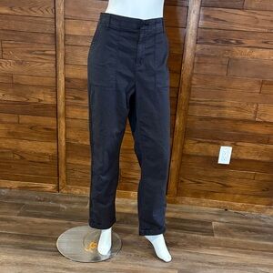 Denver Hayes Men's Black Straight-Leg Cargo Pants